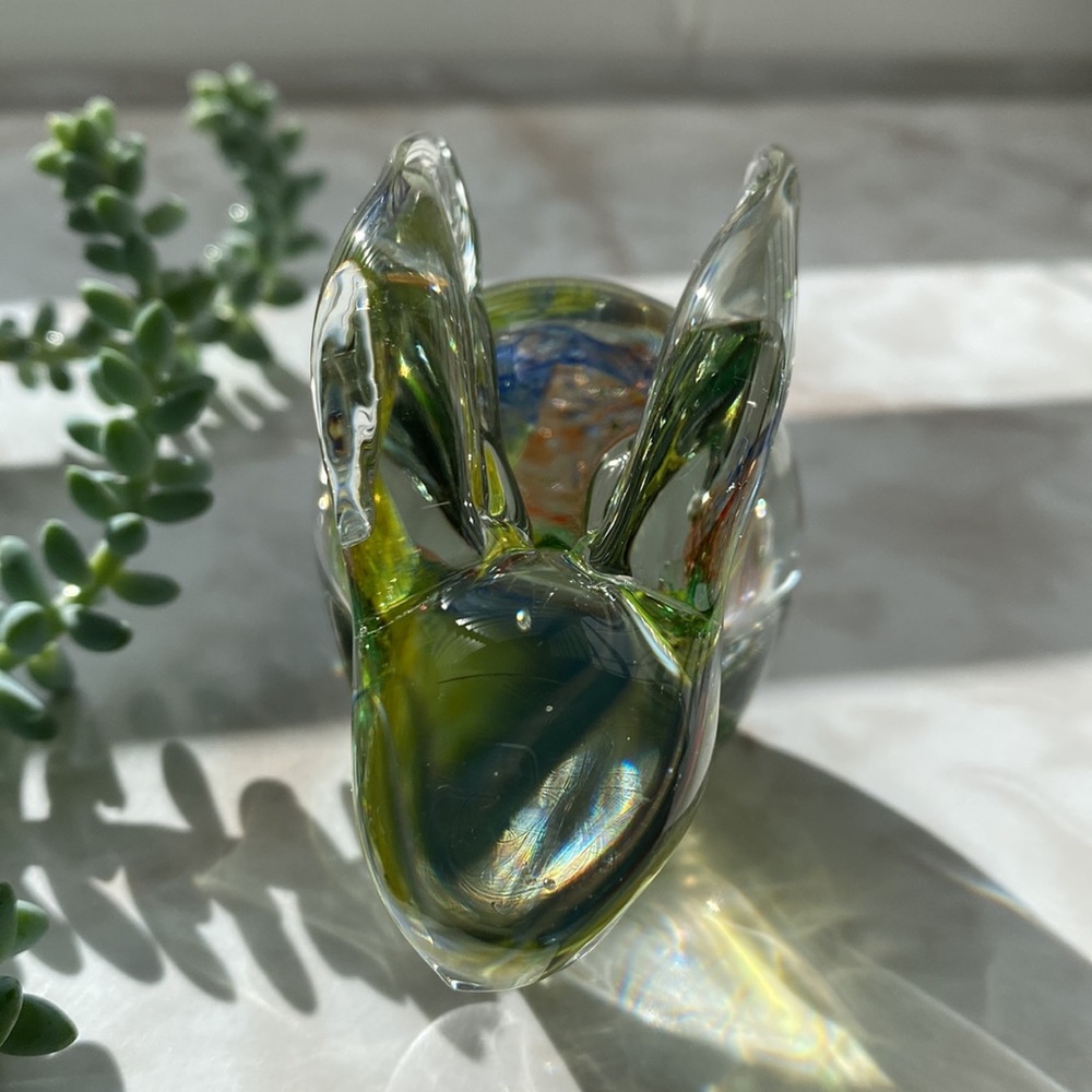 🐰Vintage🐰Glass Bunny Paperweight - Picture 9 of 9